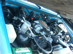 Left side engine bay.