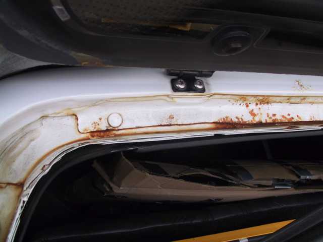 Rear Roof Panel - Prior to Replacement