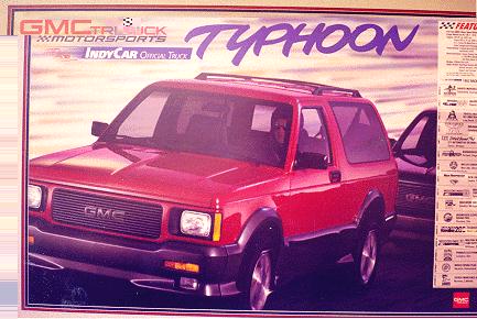 1992 Indy Typhoon Poster