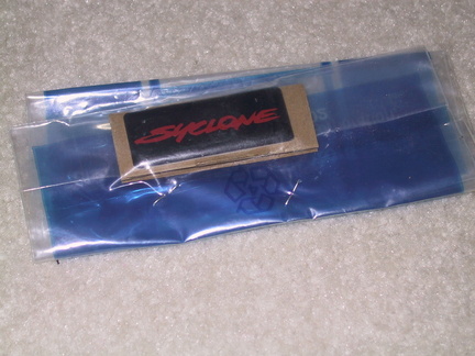 Brand New 1991 Syclone Glovebox Plaque - $125