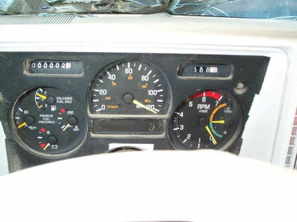 Stock SyTy gauge cluster.