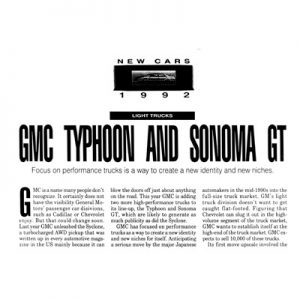 Read more about the article GMC Typhoon and Sonoma GT
